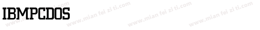 IBMPCDOS Medium字体转换